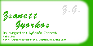 zsanett gyorkos business card