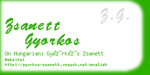 zsanett gyorkos business card